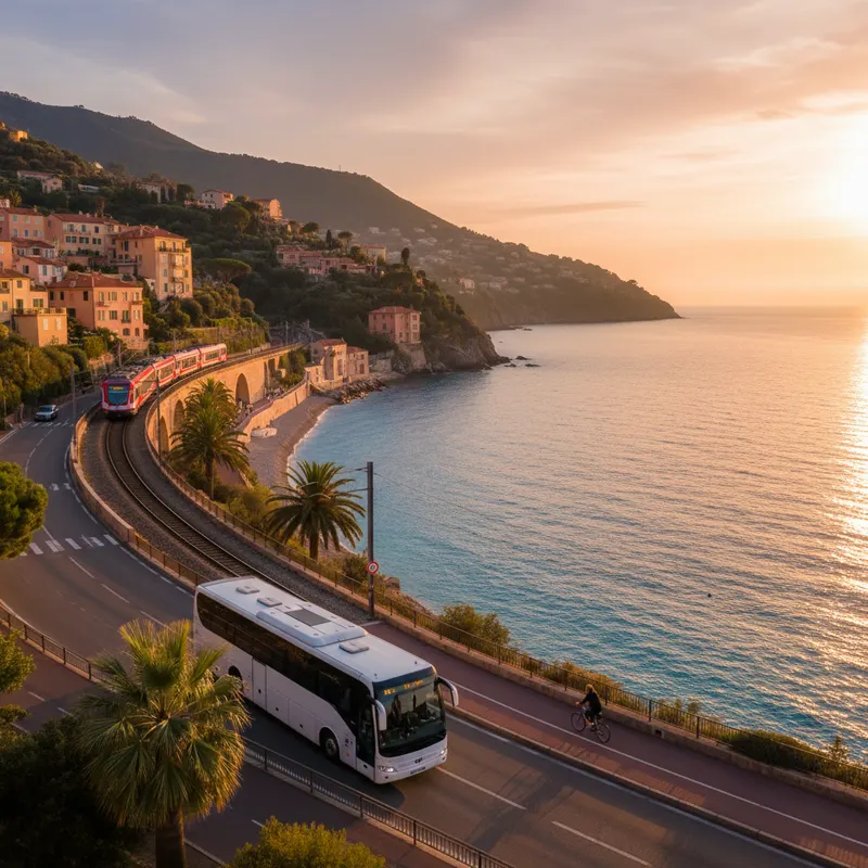 comment se deplacer cote azur transports vue