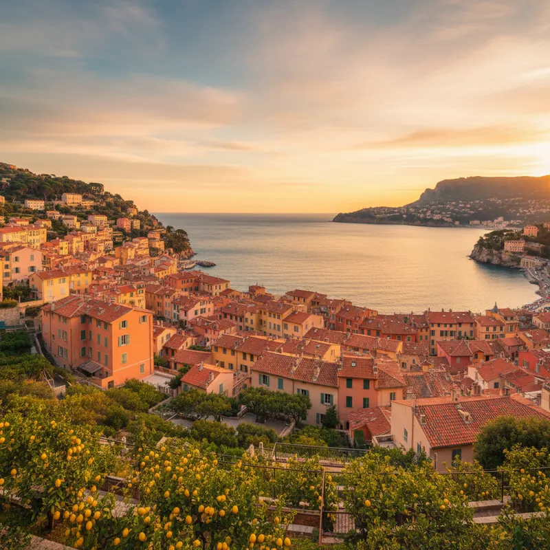 menton citrons jardins italie vue
