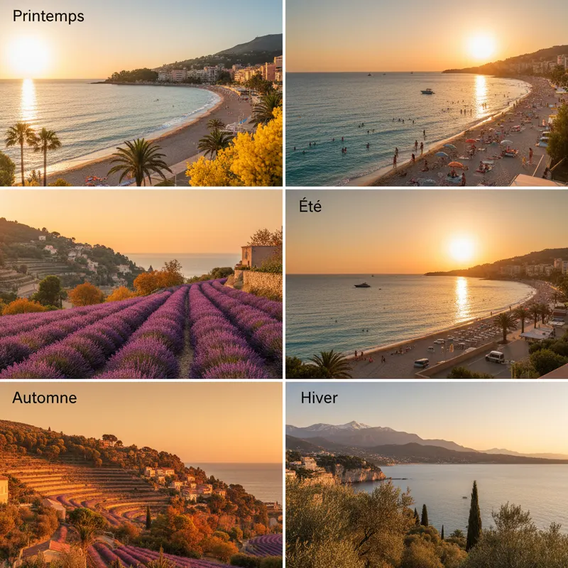 quand partir cote azur meilleure saison vue