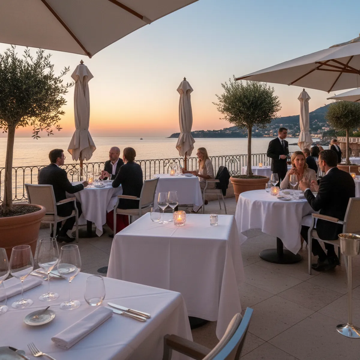 Assiette gastronomique restaurant étoilé Michelin Côte d'Azur haute cuisine française