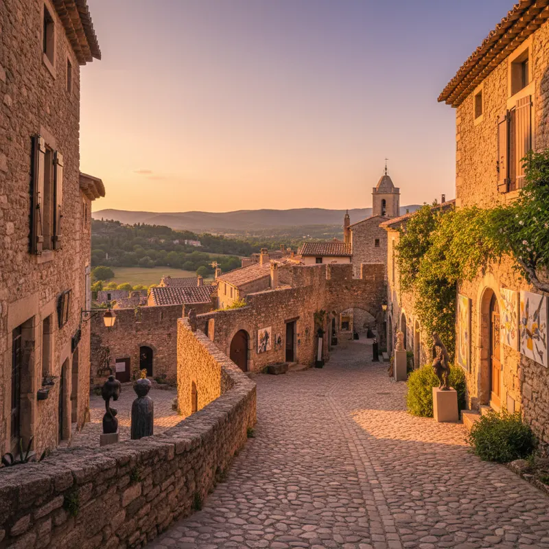 saint paul de vence art galeries vue